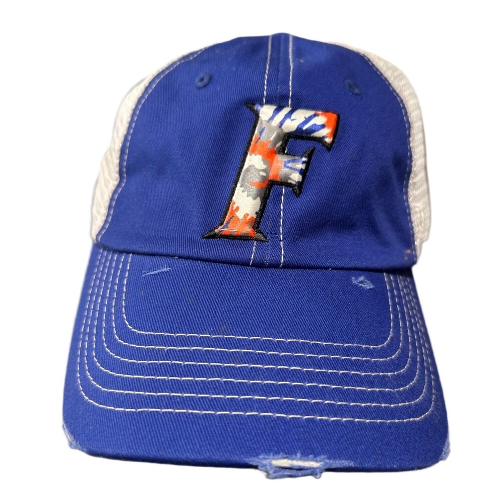 Top of the World Florida Gators Blue Trucker Hat Distressed‎ Adjustable New